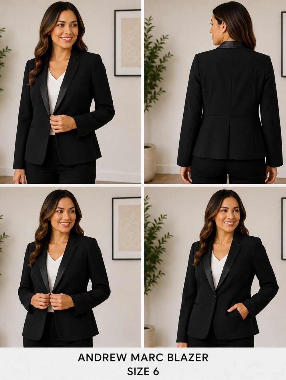 ✨ Andrew Marc Black Blazer | Size 6 ✨